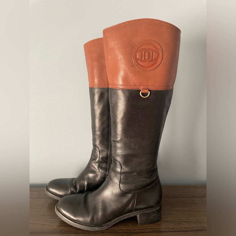 Stienne Aigner Women’s tall leather boots, Size 7 1/2